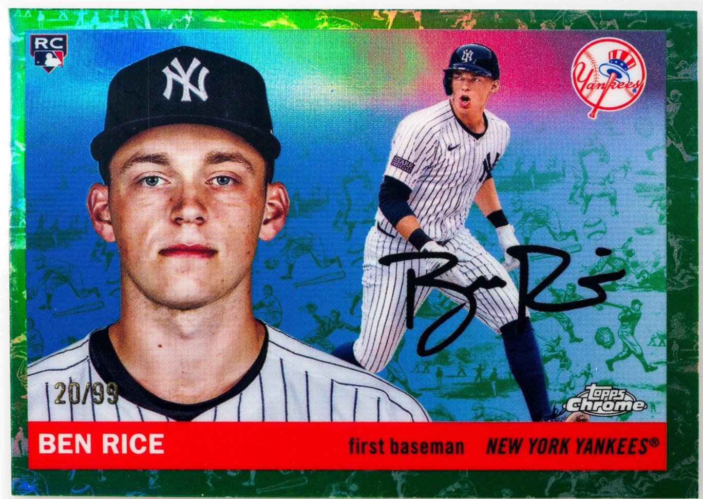 Ben Rice [Toile White Green Refractor] #311