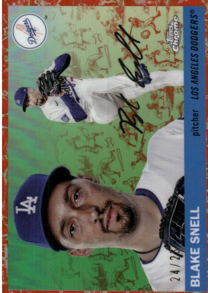 Blake Snell [Toile White Orange Refractor] #33