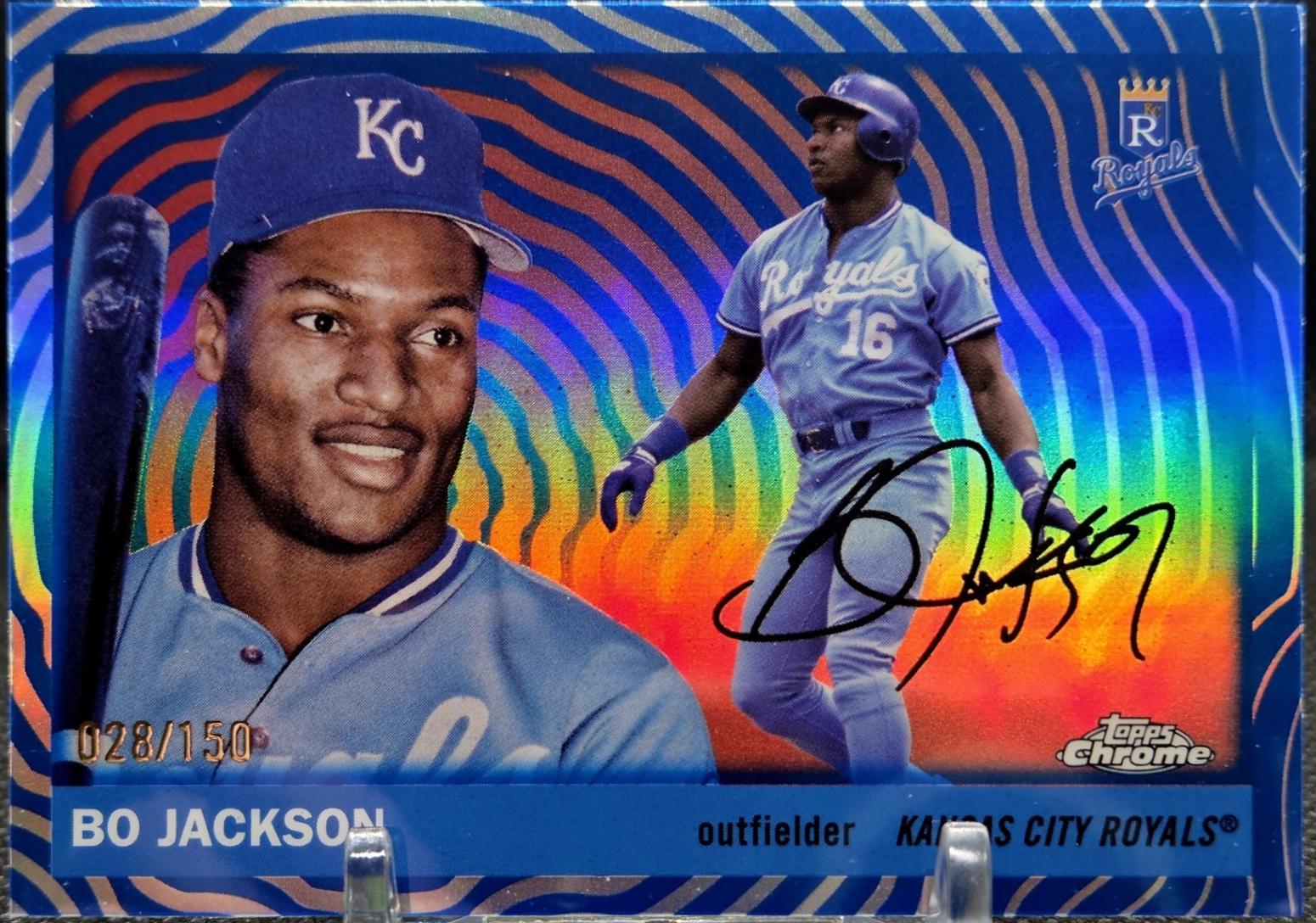 Bo Jackson [Blue Vibrations Refractor] #248