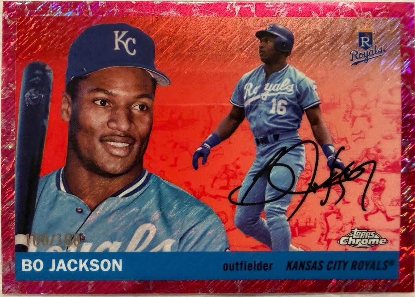 Bo Jackson [Toile White Orange Refractor] #248