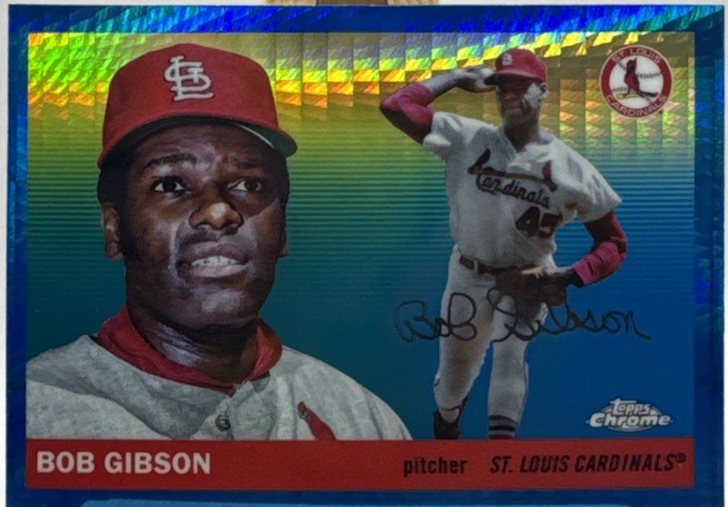 Bob Gibson [Blue Vibrations Refractor] #408