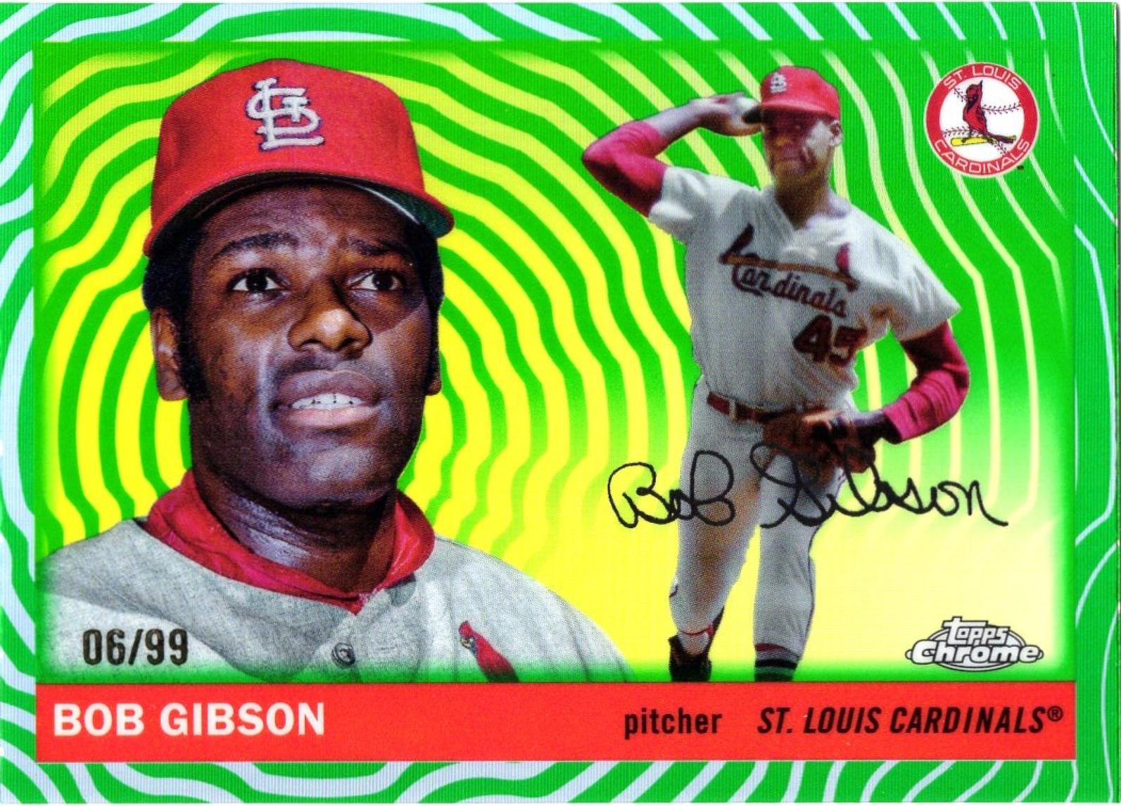 Bob Gibson [Green Vibrations Refractor] #408