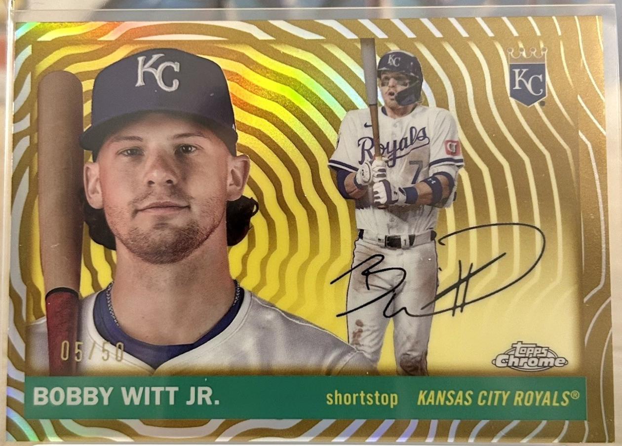 Bobby Witt Jr. [Gold Vibrations Refractor] #41