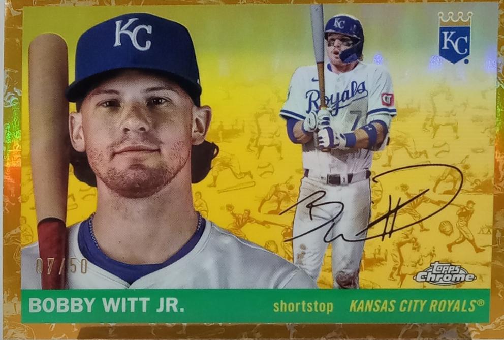 Bobby Witt Jr. [Toile Cream Gold Refractor] #41