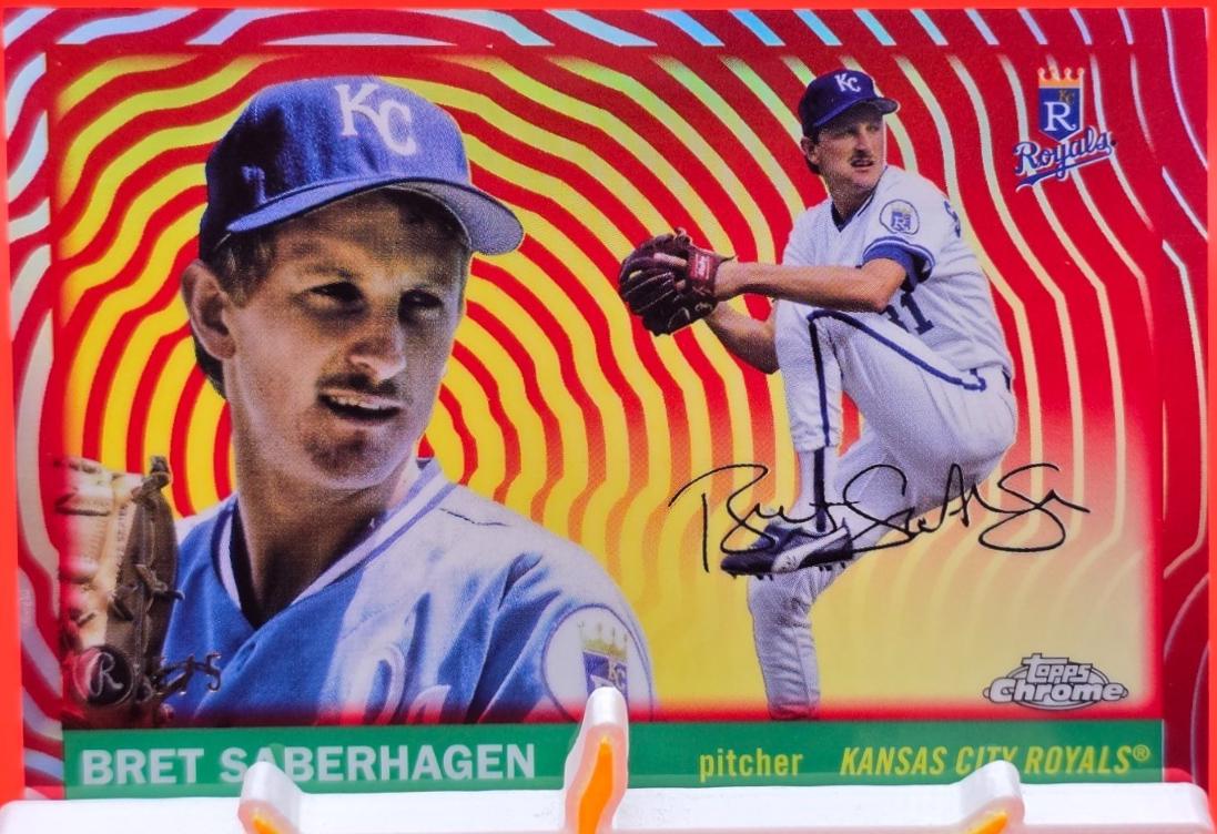 Bret Saberhagen [Red Vibrations Refractor] #473
