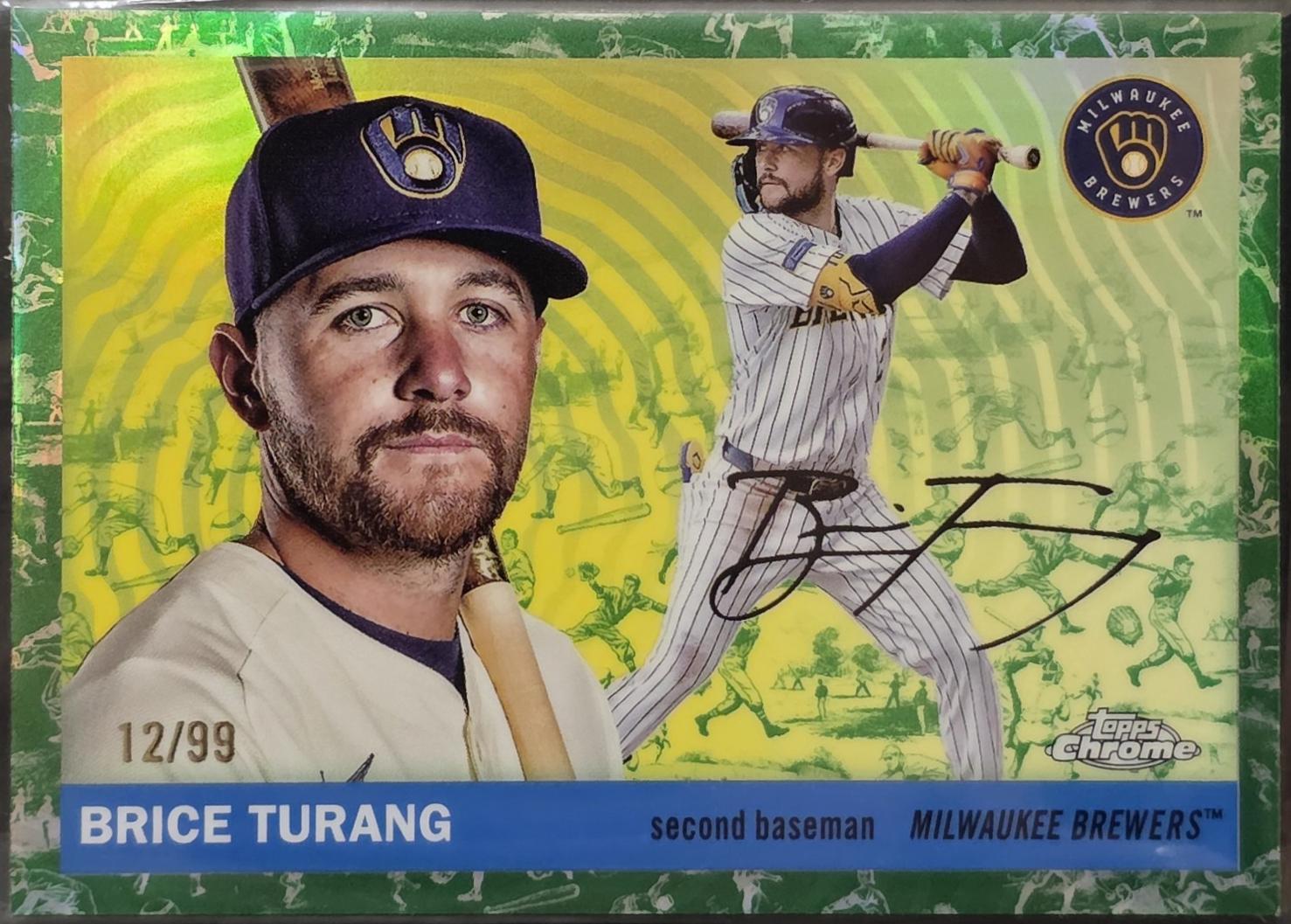 Brice Turang [Toile White Green Refractor] #119
