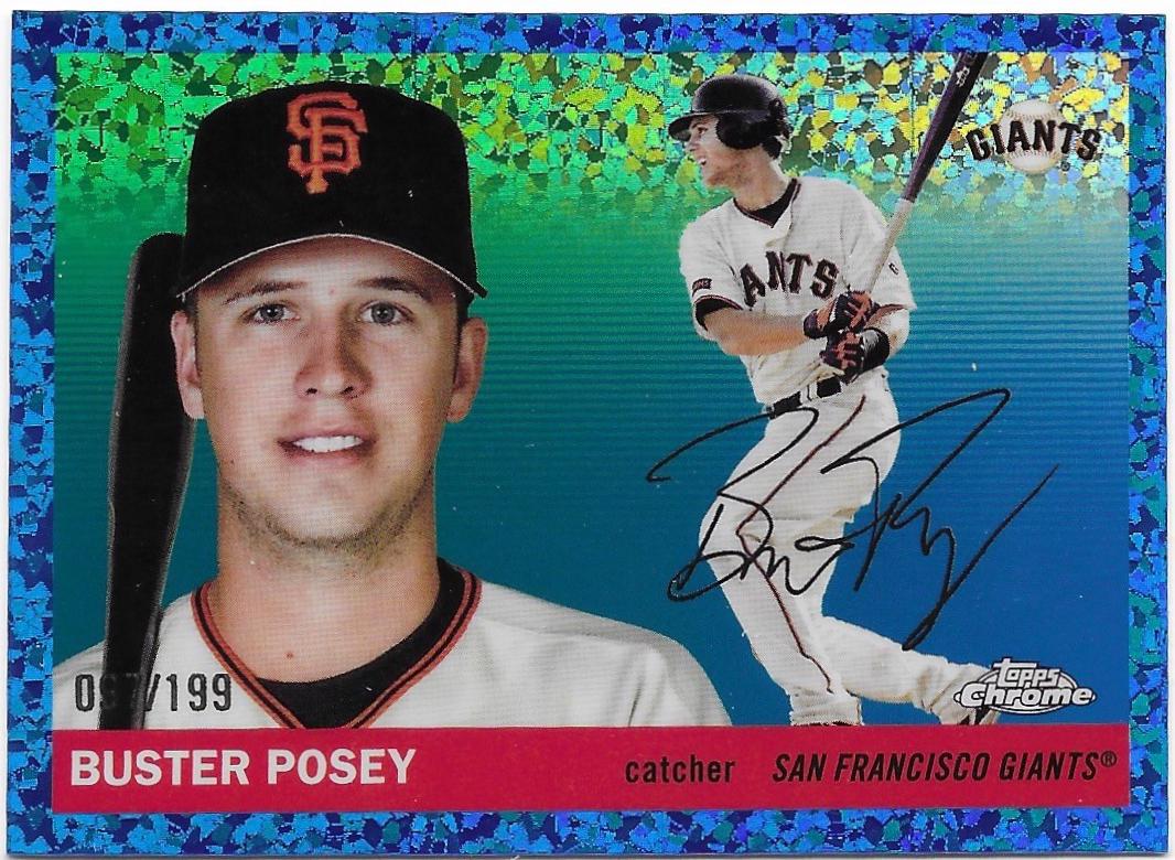 Buster Posey [Blue Mini-Diamond Refractor] #500