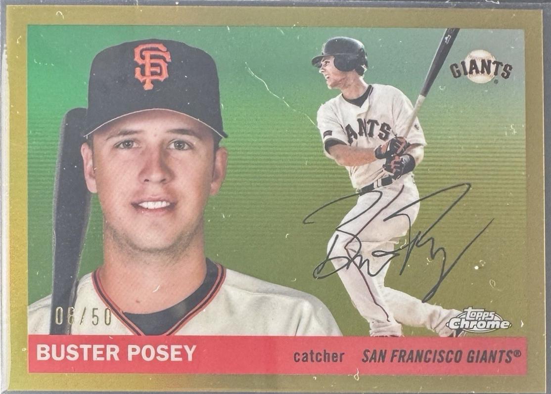 Buster Posey [Gold Refractor] #500