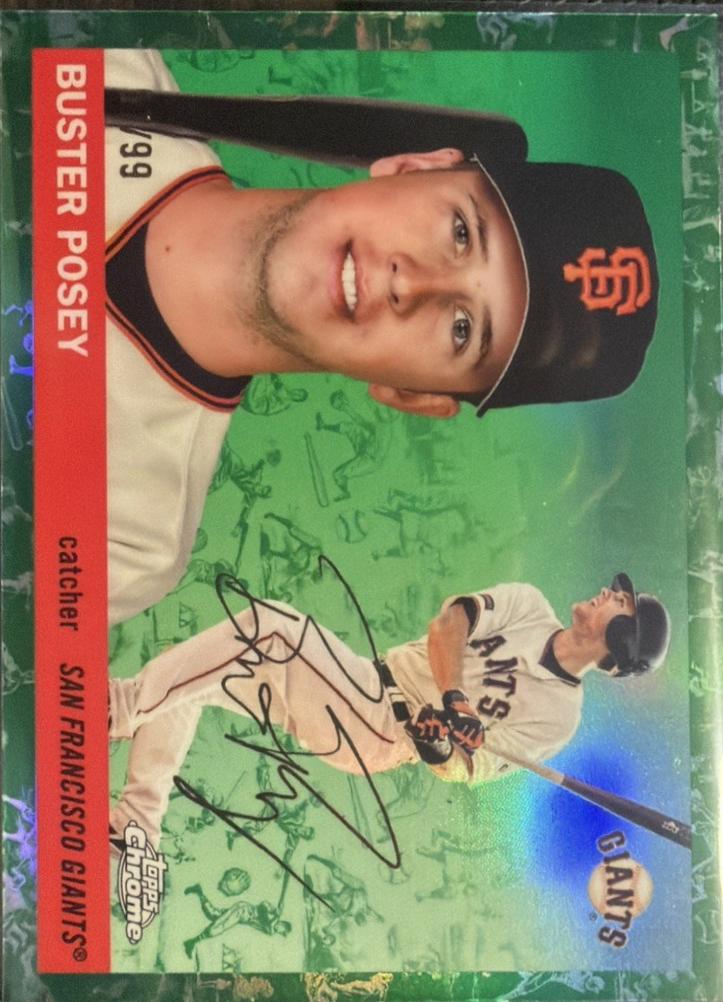 Buster Posey [Green Vibrations Refractor] #500