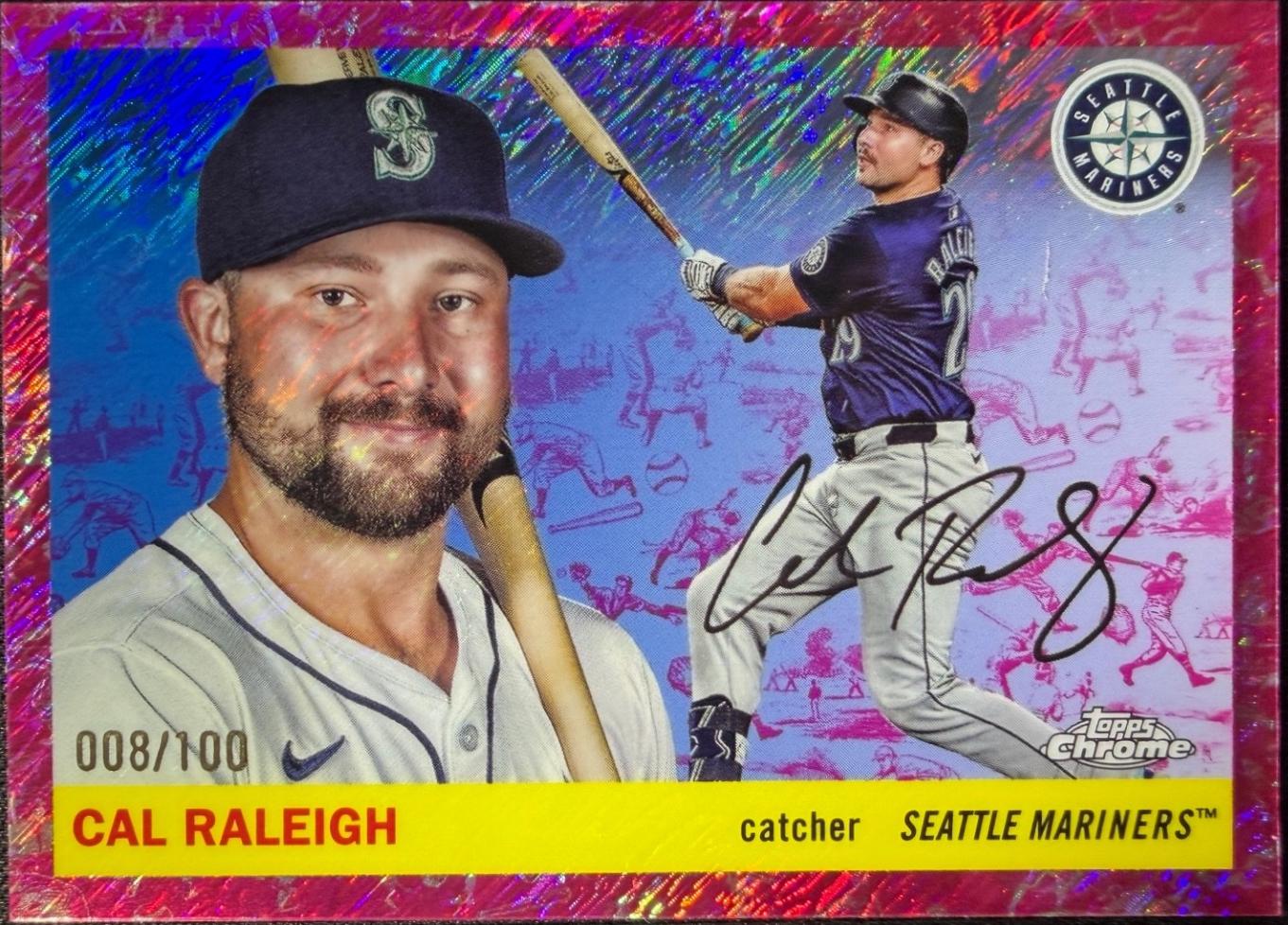 Cal Raleigh [Blue Shimmer Refractor] #160