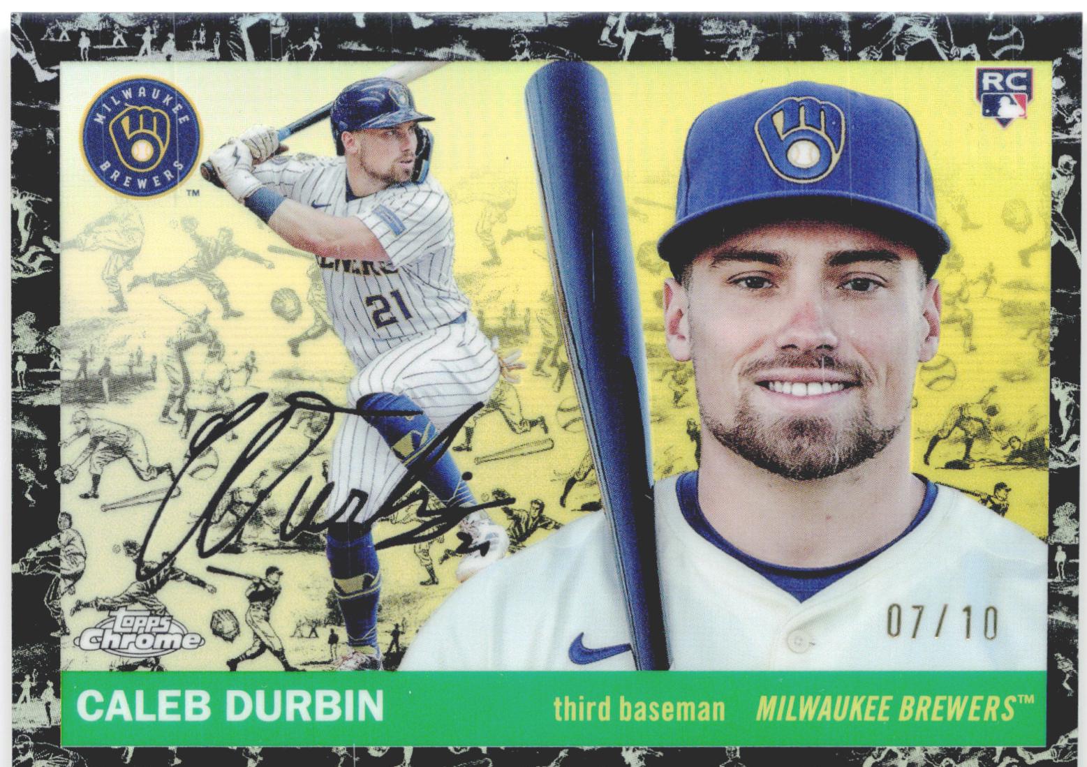 Caleb Durbin [Toile Cream Black Refractor] #297