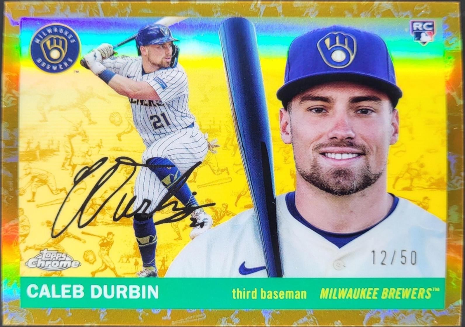 Caleb Durbin [Toile Cream Gold Refractor] #297