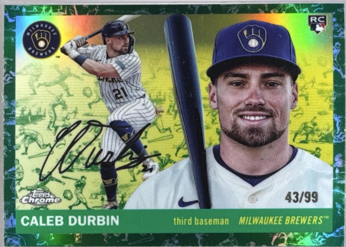 Caleb Durbin [Toile White Green Refractor] #297