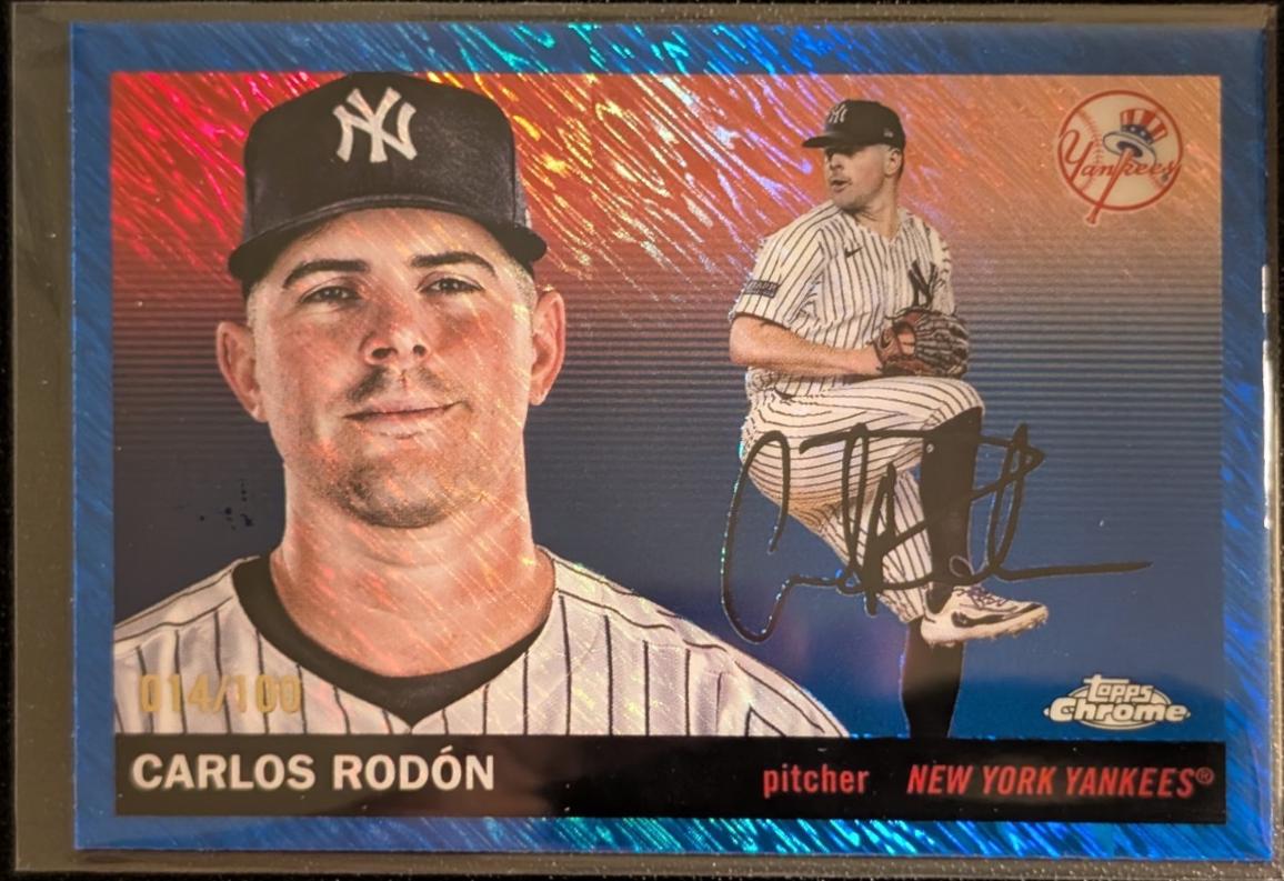Carlos Rodon [Blue Shimmer Refractor] #159