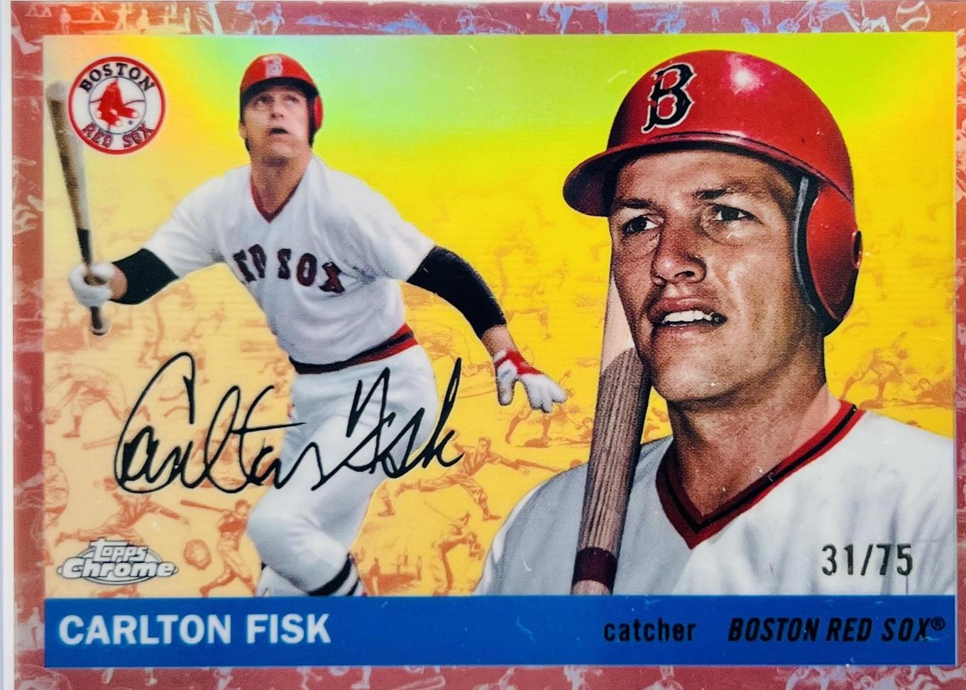 Carlton Fisk [Toile Cream Rose Gold Refractor] #357