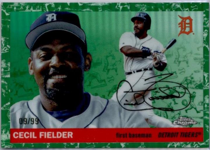 Cecil Fielder [Green Vibrations Refractor] #440