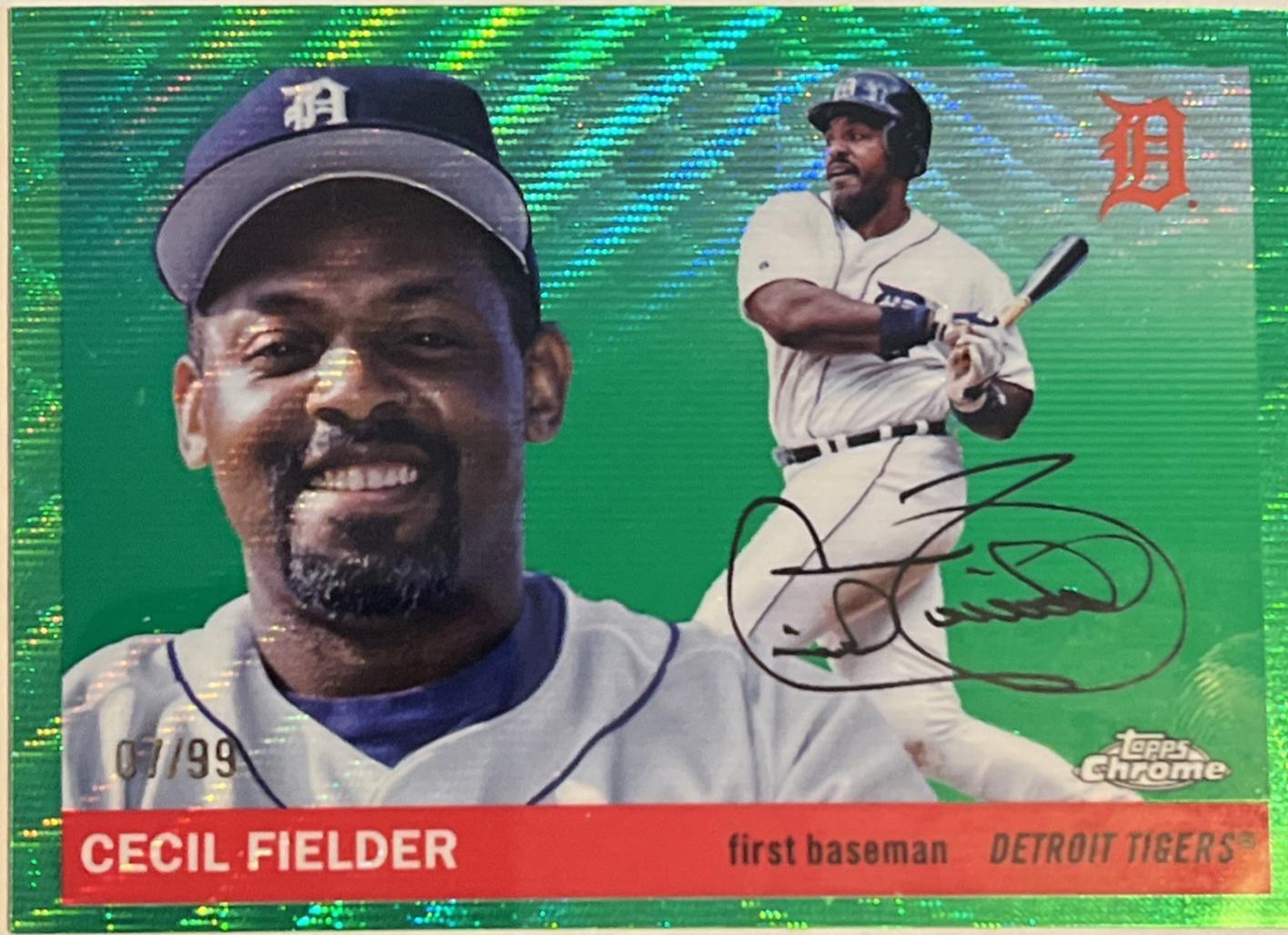 Cecil Fielder [Green Wave Refractor] #440