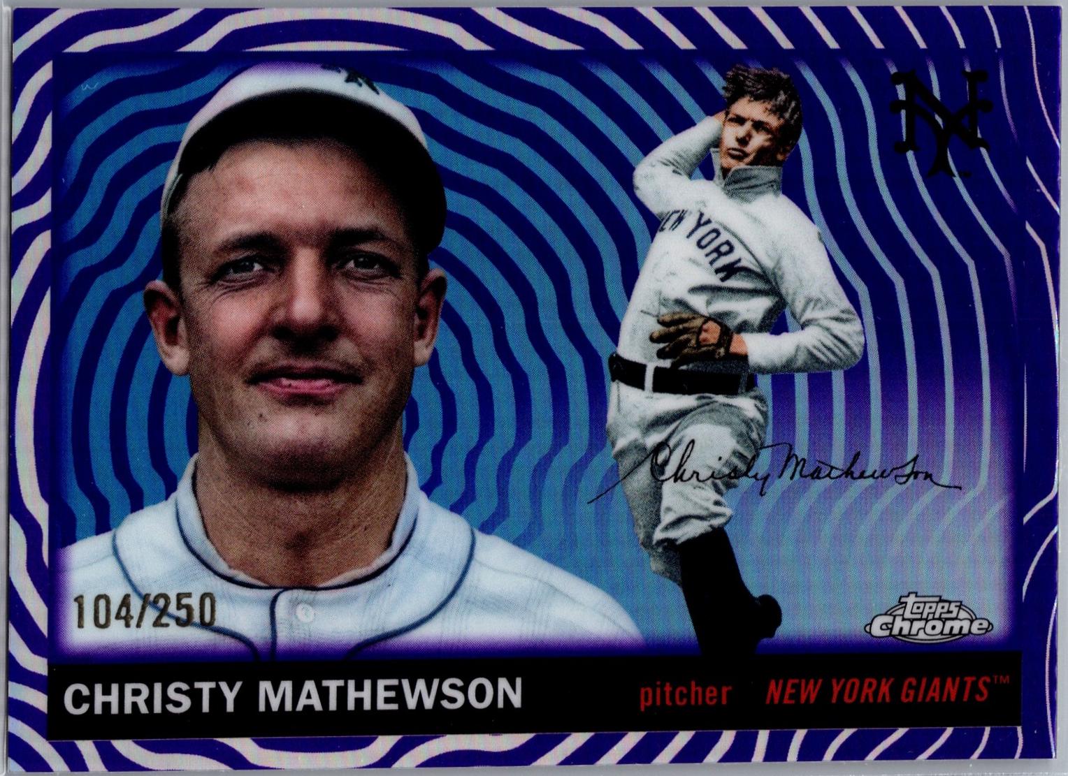 Christy Mathewson [Vibrations Refractor] #498