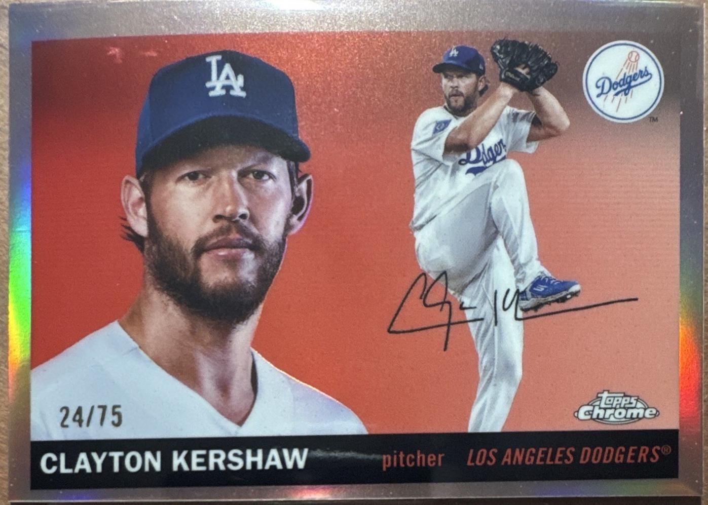 Clayton Kershaw [Rose Gold Refractor] #27