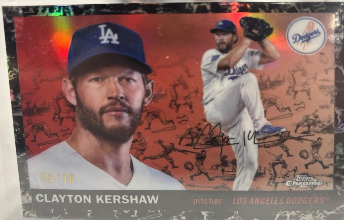 Clayton Kershaw [Toile Cream Black Refractor] #27