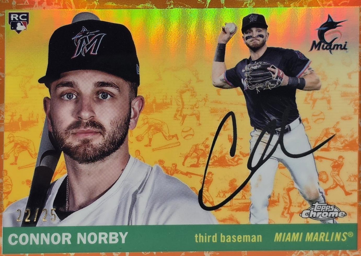 Connor Norby [Toile White Orange Refractor] #321