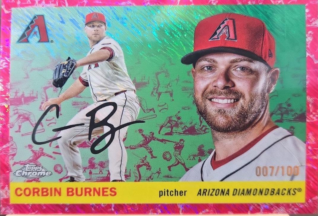 Corbin Burnes [Blue Shimmer Refractor] #161