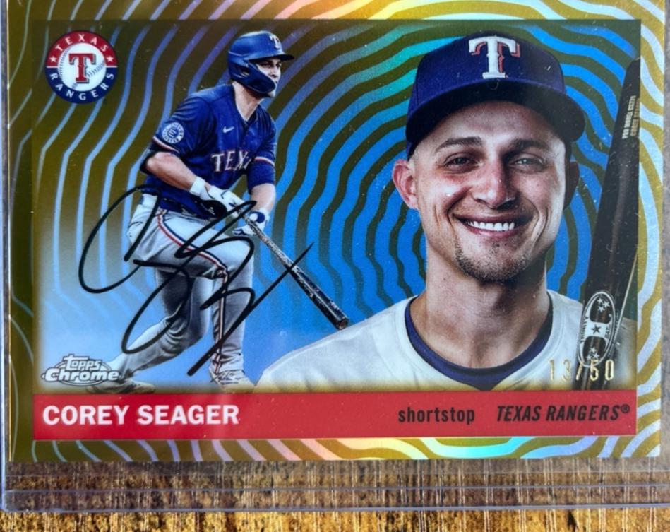 Corey Seager [Gold Vibrations Refractor] #155