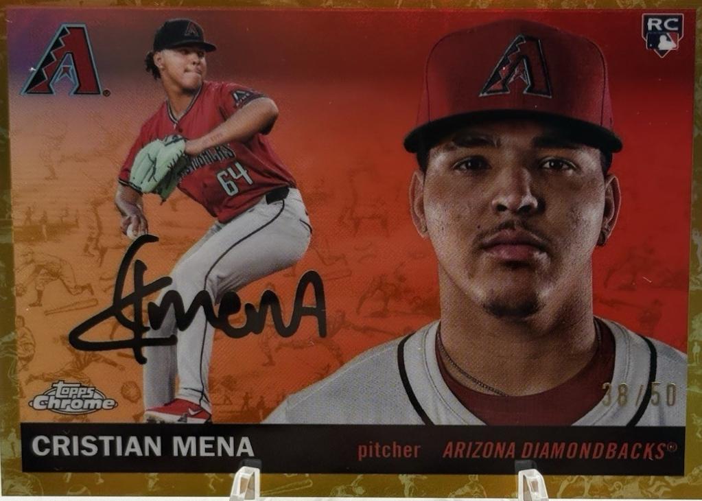Cristian Mena [Toile Cream Gold Refractor] #371