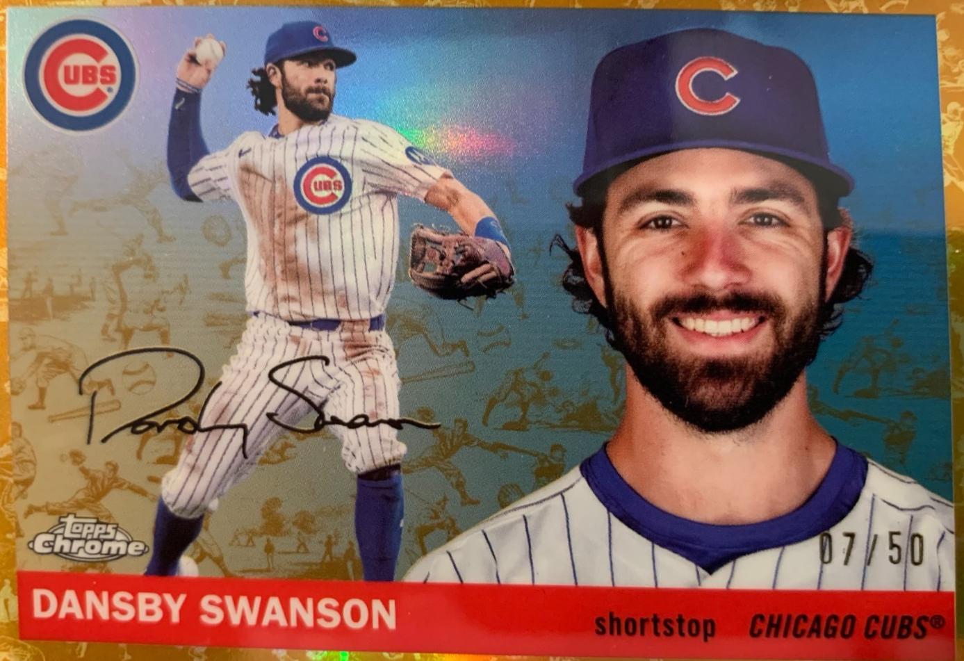 Dansby Swanson [Toile Cream Gold Refractor] #86