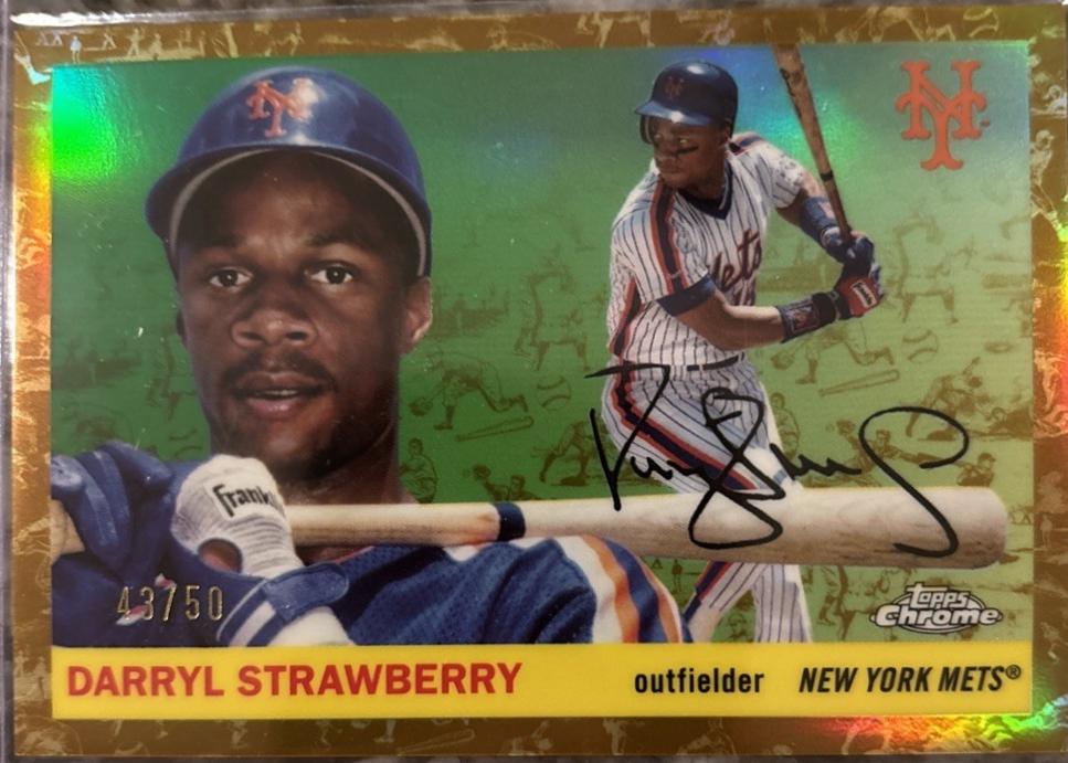 Darryl Strawberry [Toile Cream Gold Refractor] #420