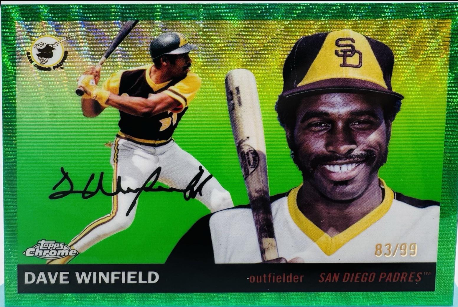 Dave Winfield [Green Wave Refractor] #484
