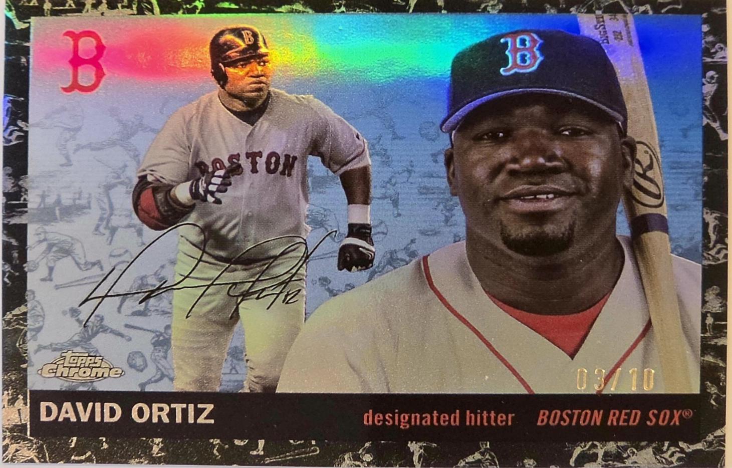 David Ortiz [Toile Cream Black Refractor] #344