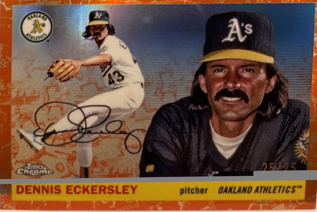 Dennis Eckersley [Toile White Orange Refractor] #382