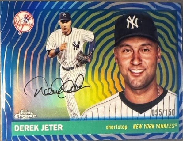 Derek Jeter [Blue Vibrations Refractor] #458