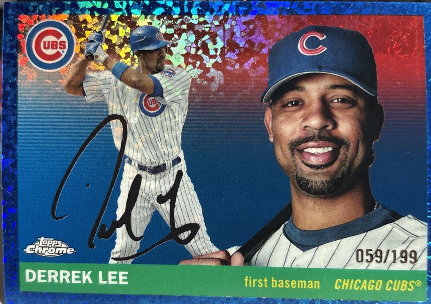Derrek Lee [Blue Mini-Diamond Refractor] #424