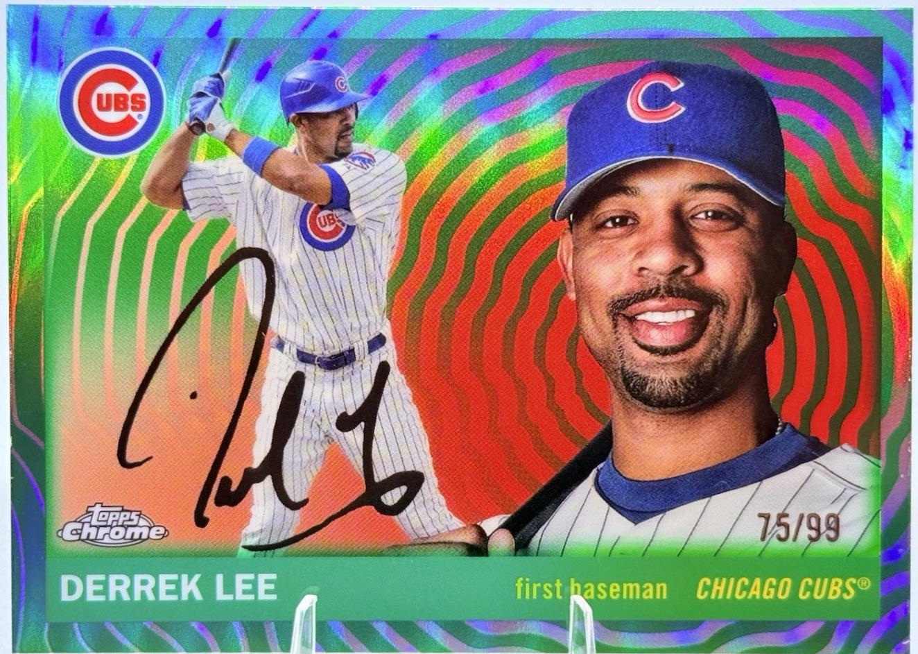 Derrek Lee [Green Vibrations Refractor] #424