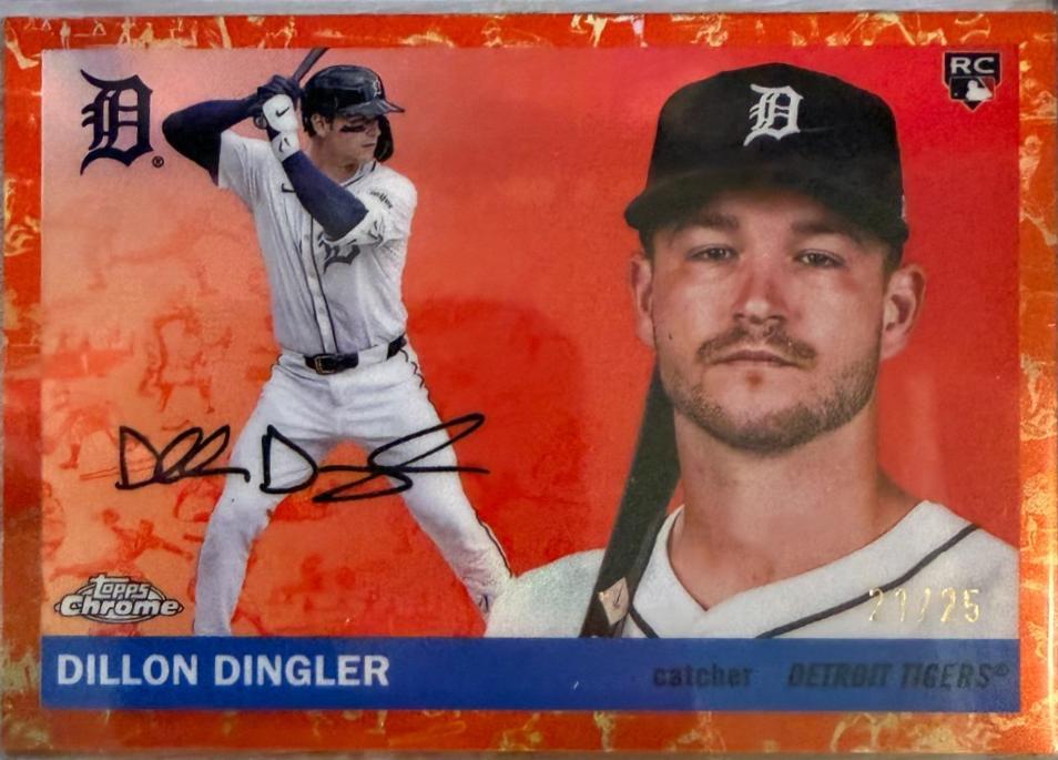 Dillon Dingler [Toile White Orange Refractor] #292