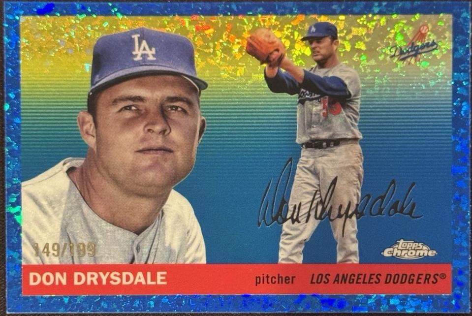 Don Drysdale [Blue Mini-Diamond Refractor] #411