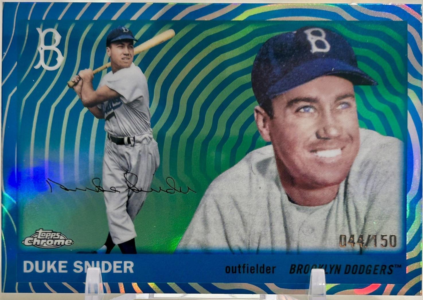Duke Snider [Blue Vibrations Refractor] #415