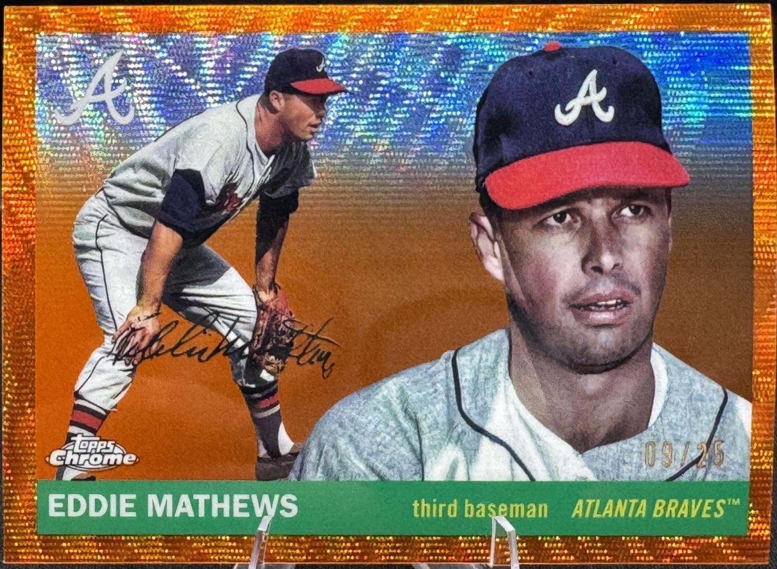 Eddie Mathews [Orange Wave] #323