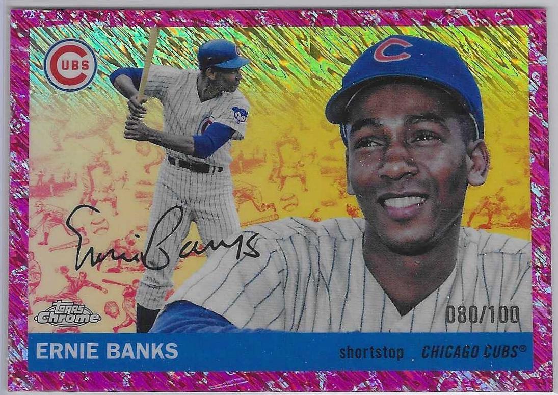 Ernie Banks [Blue Lava] #340