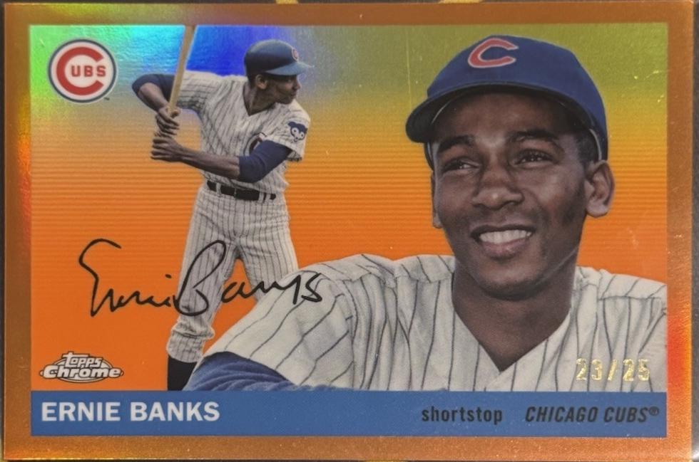 Ernie Banks [Orange Wave] #340
