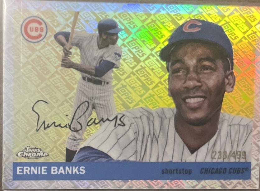 Ernie Banks [Topps Refractor] #340