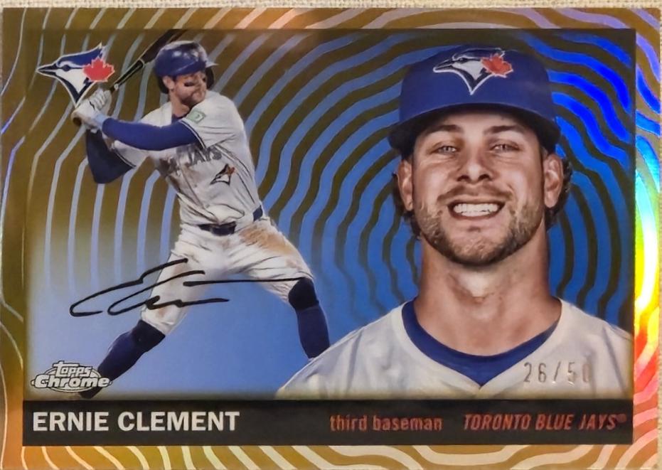 Ernie Clement [Gold Vibrations Refractor] #124