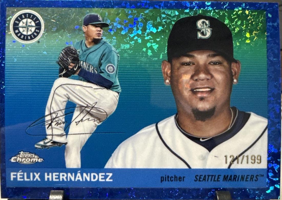 Felix Hernandez [Blue Mini-Diamond Refractor] #466