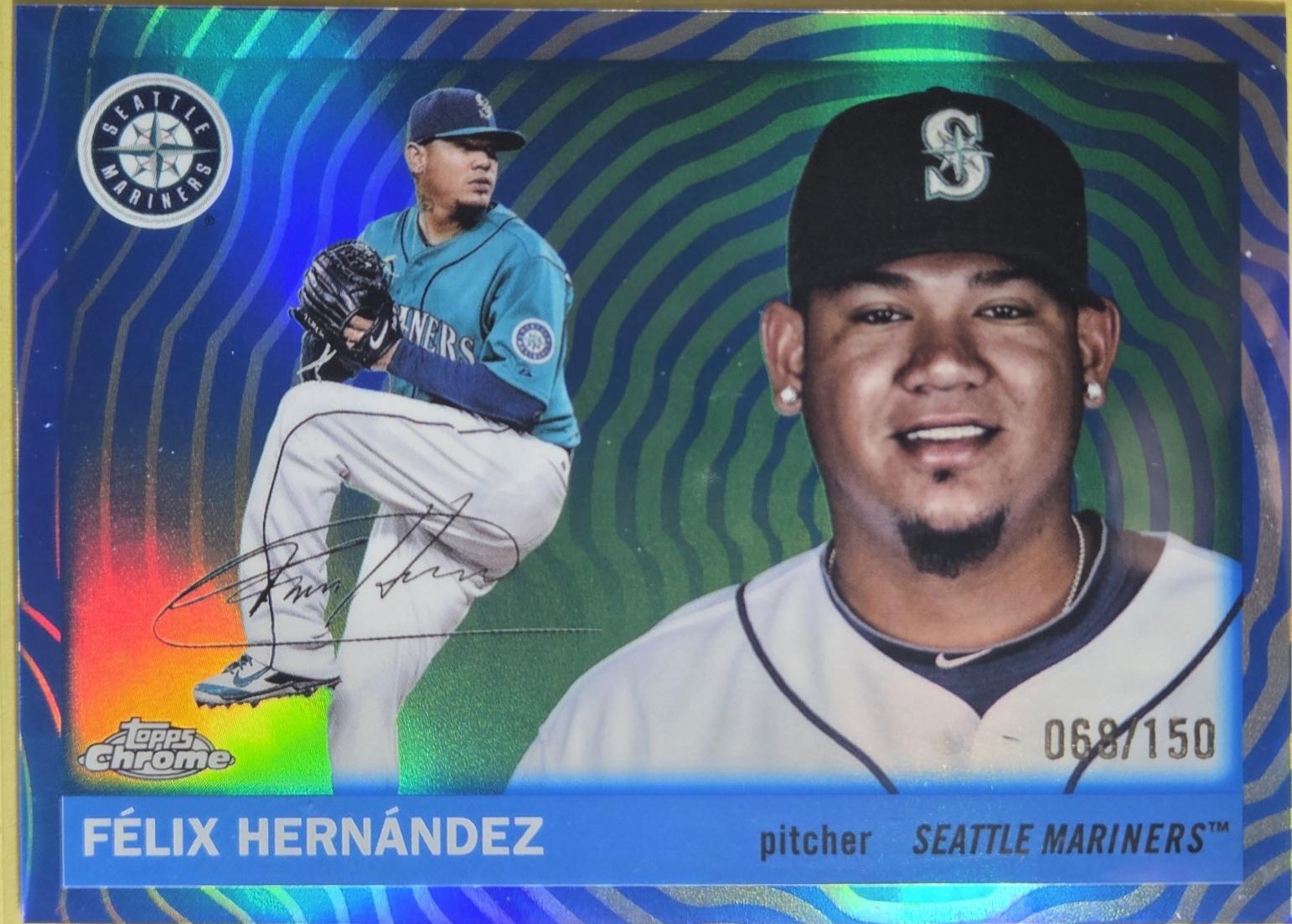 Felix Hernandez [Blue Vibrations Refractor] #466