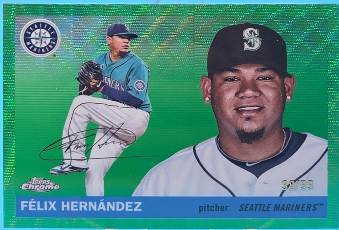 Felix Hernandez [Green Wave Refractor] #466