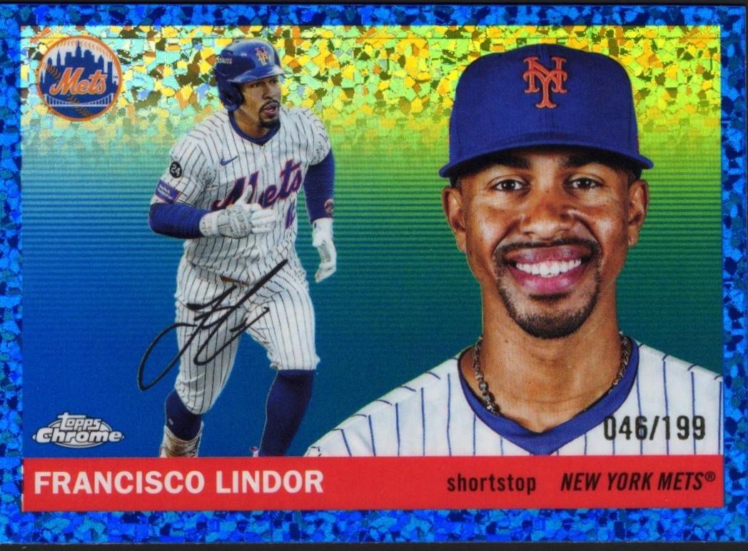 Francisco Lindor [Blue Mini-Diamond Refractor] #36