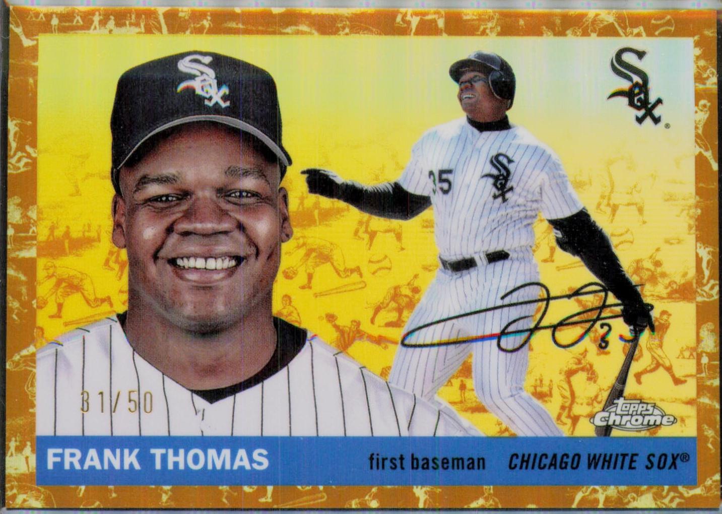Frank Thomas [Toile Cream Gold Refractor] #449