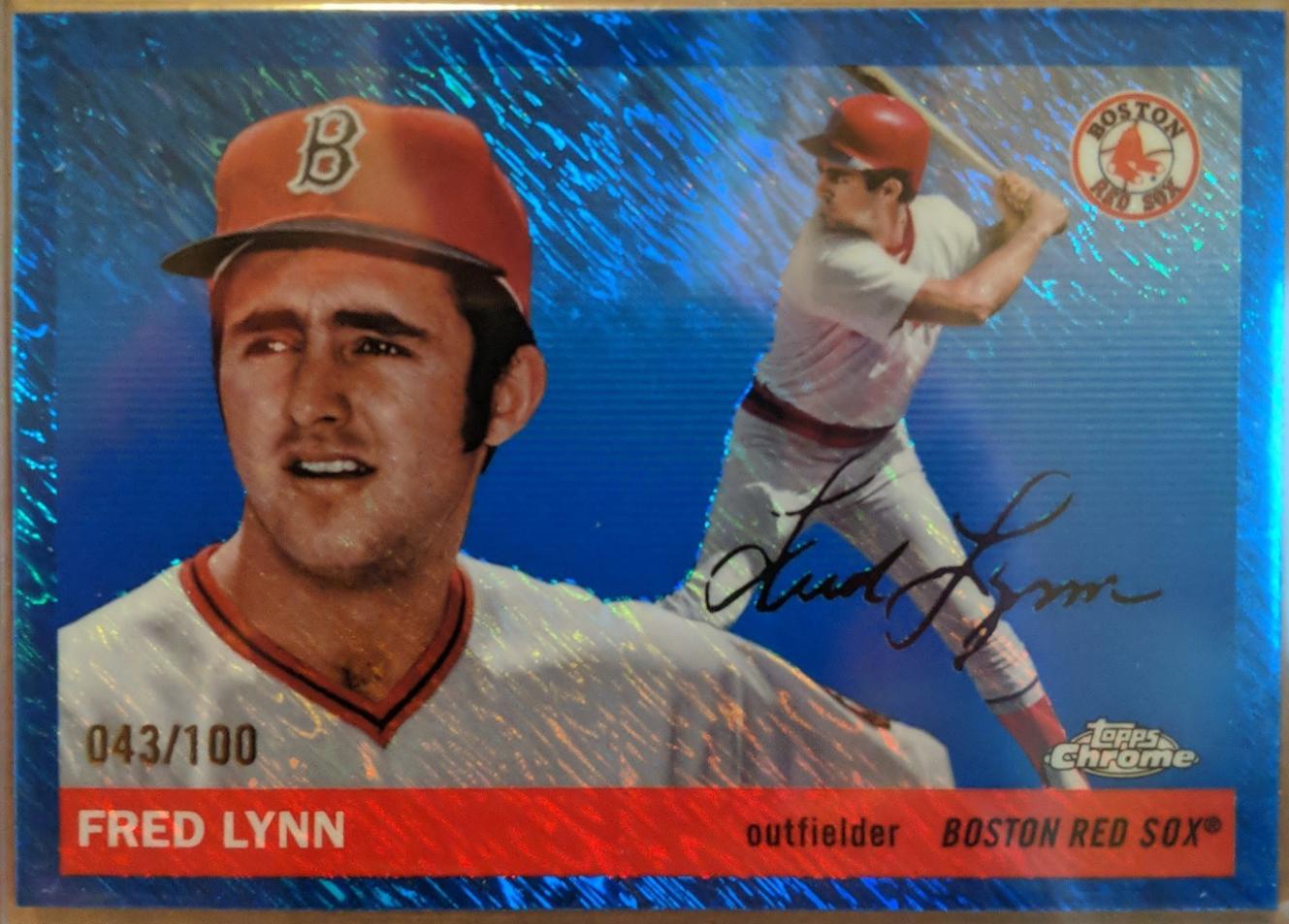 Fred Lynn [Blue Shimmer Refractor] #395